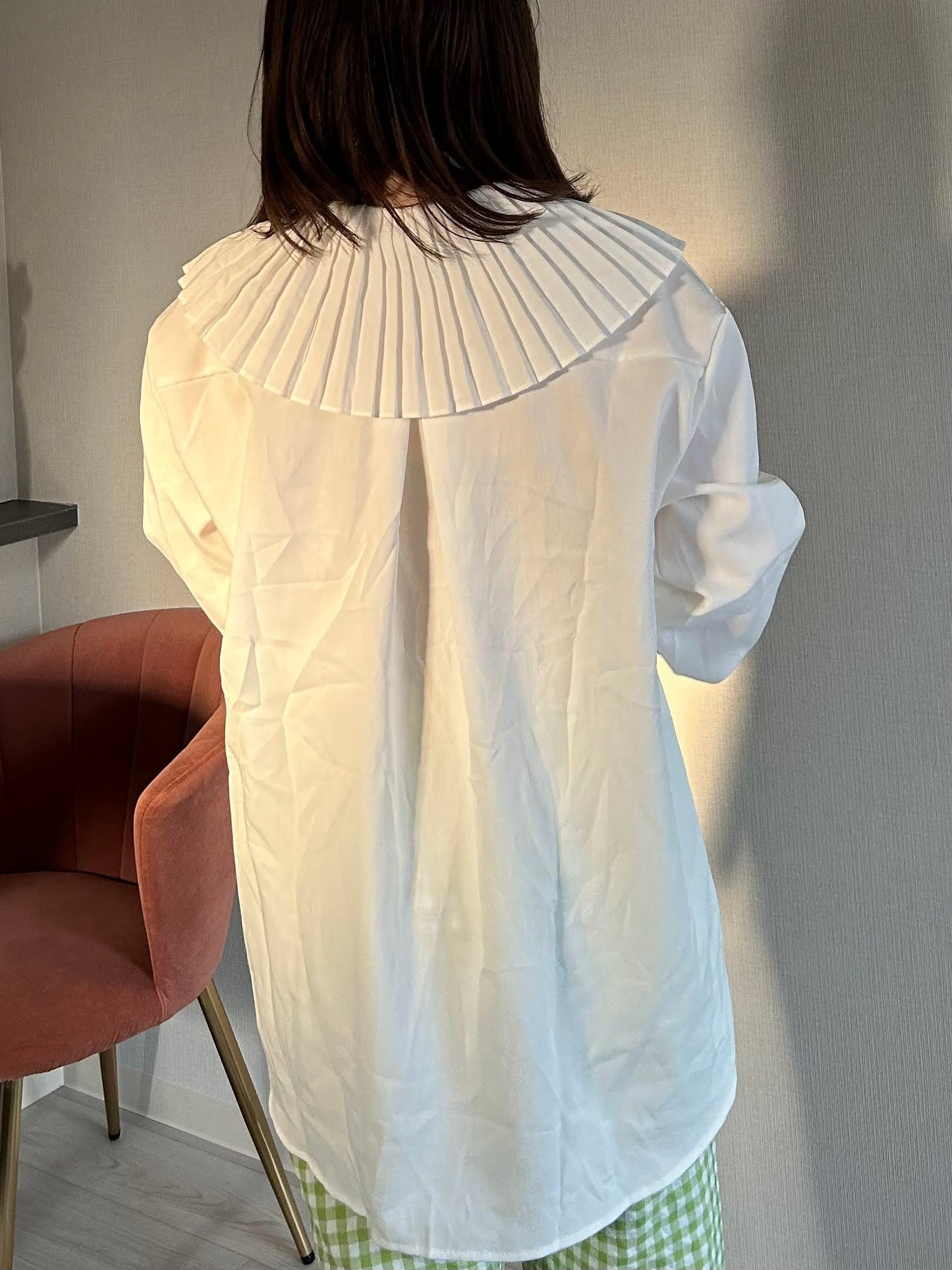 プリーツビックカラーブラウス CPA22056