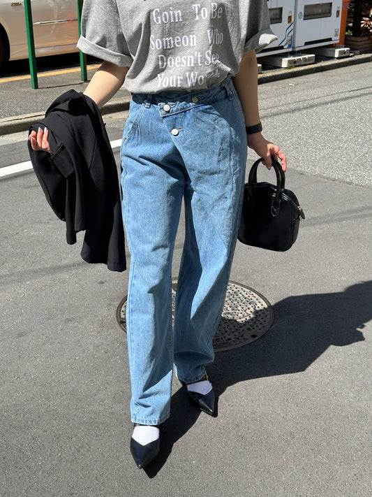 ウエストデザインデニムパンツ DPB47272
