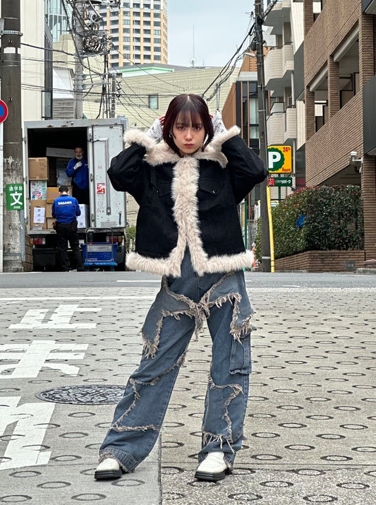 ダメージスターデニムパンツ DPA20308