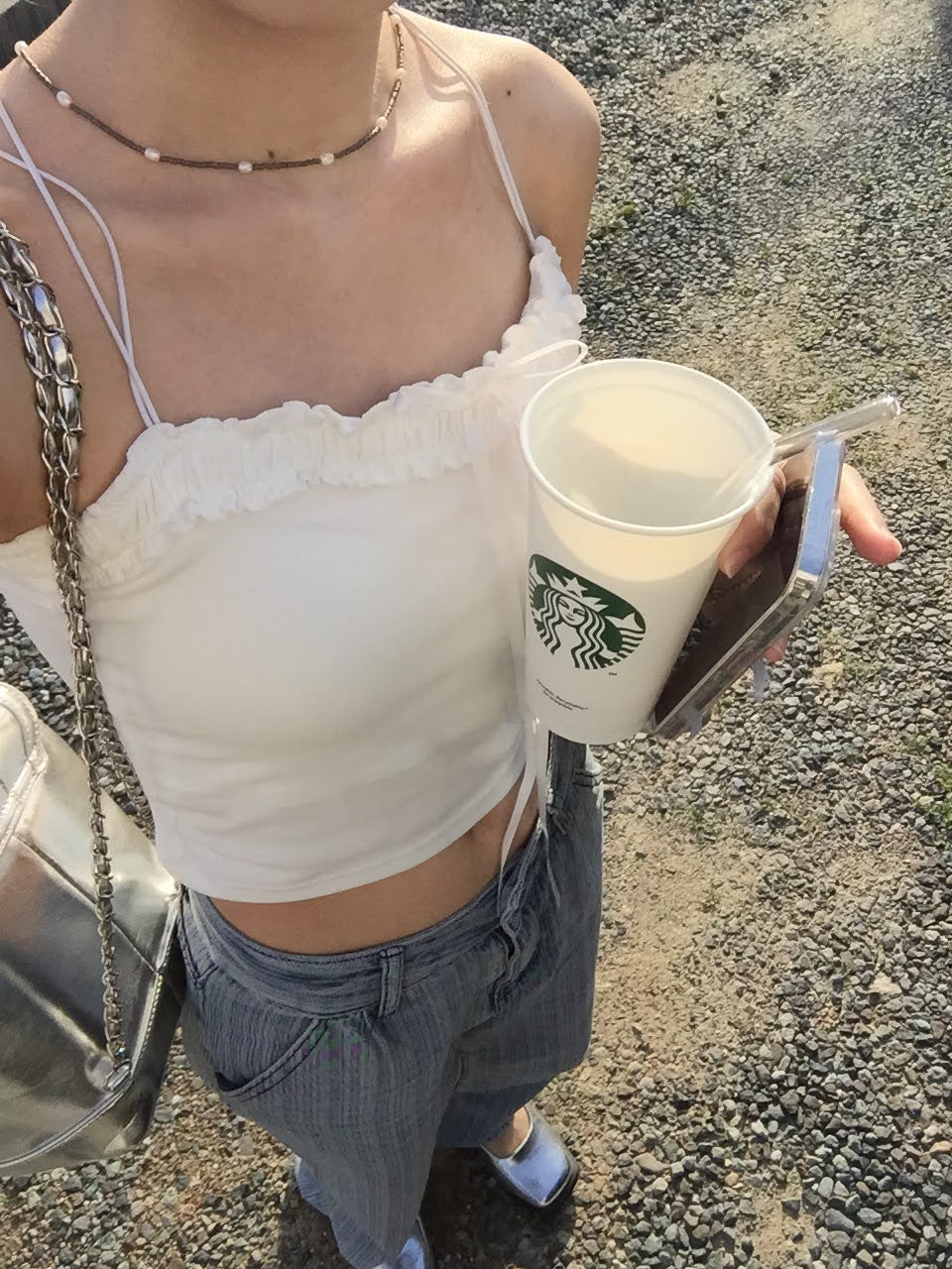 ホワイトリボンキャミソール DPB43135