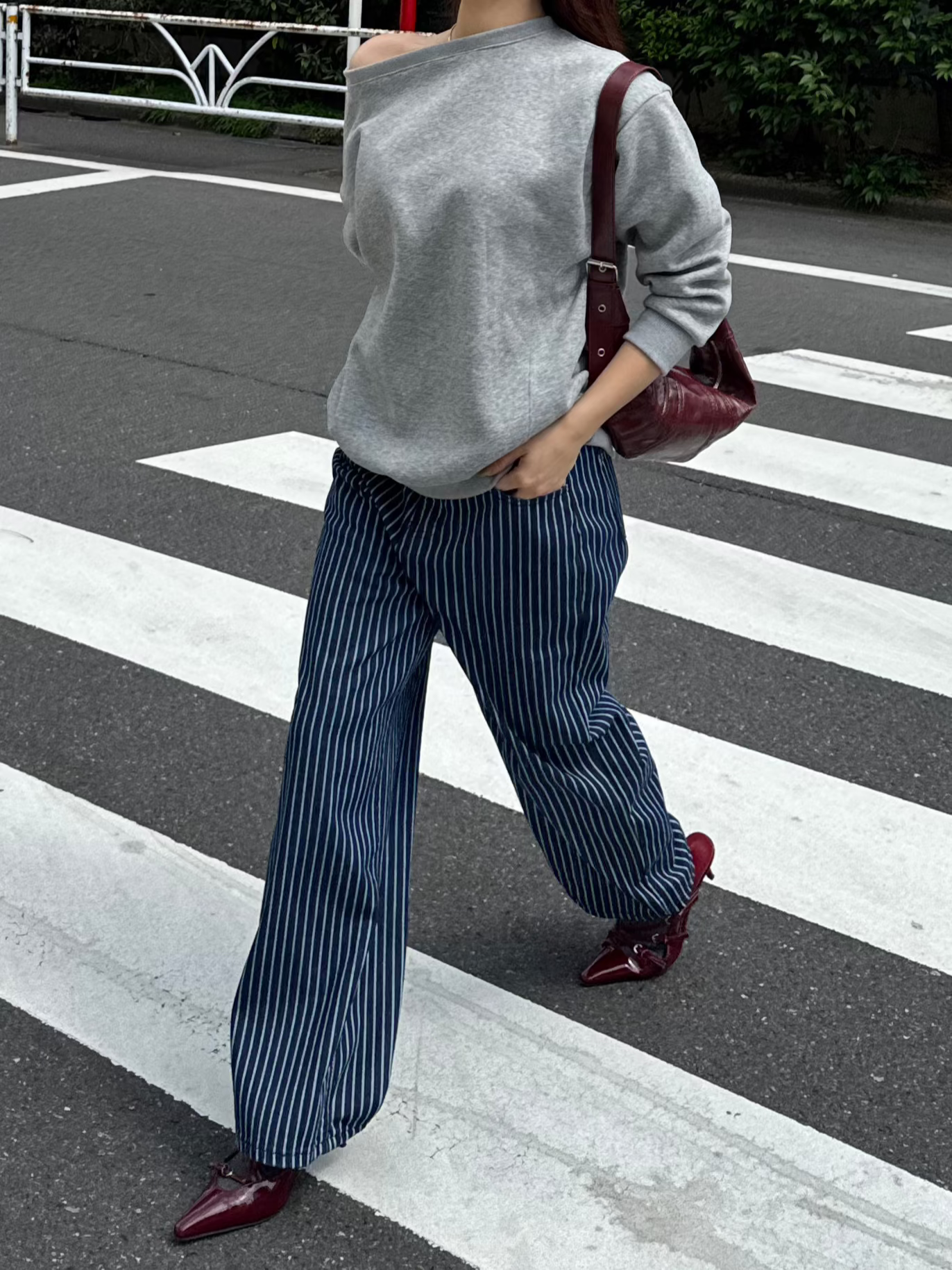 ストライプデニムパンツ DPB47419
