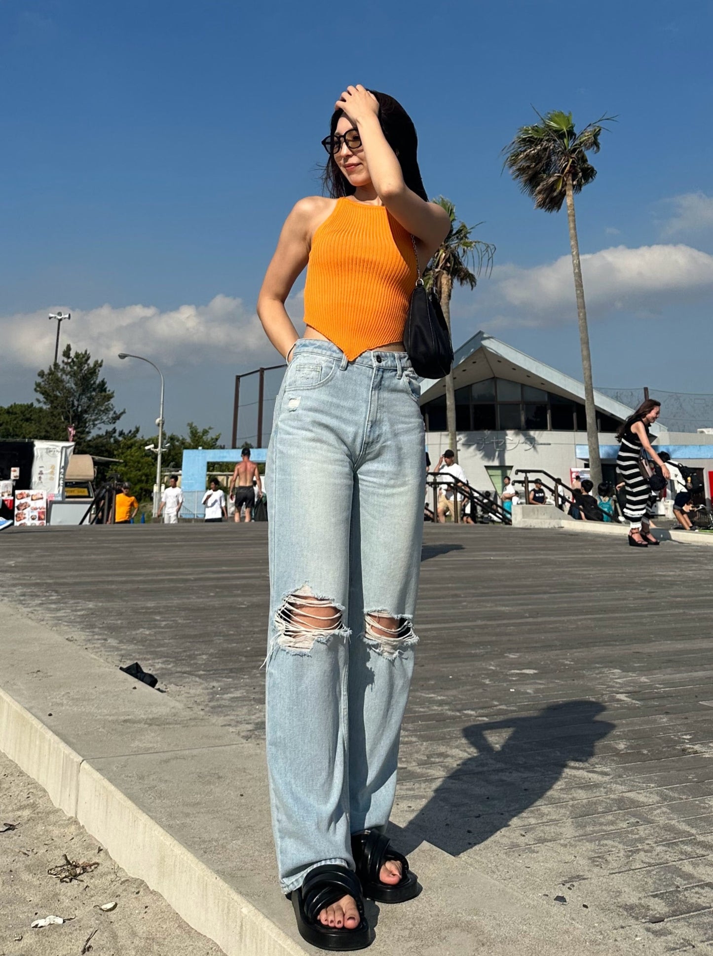 リブニットキャミソール DPA30228