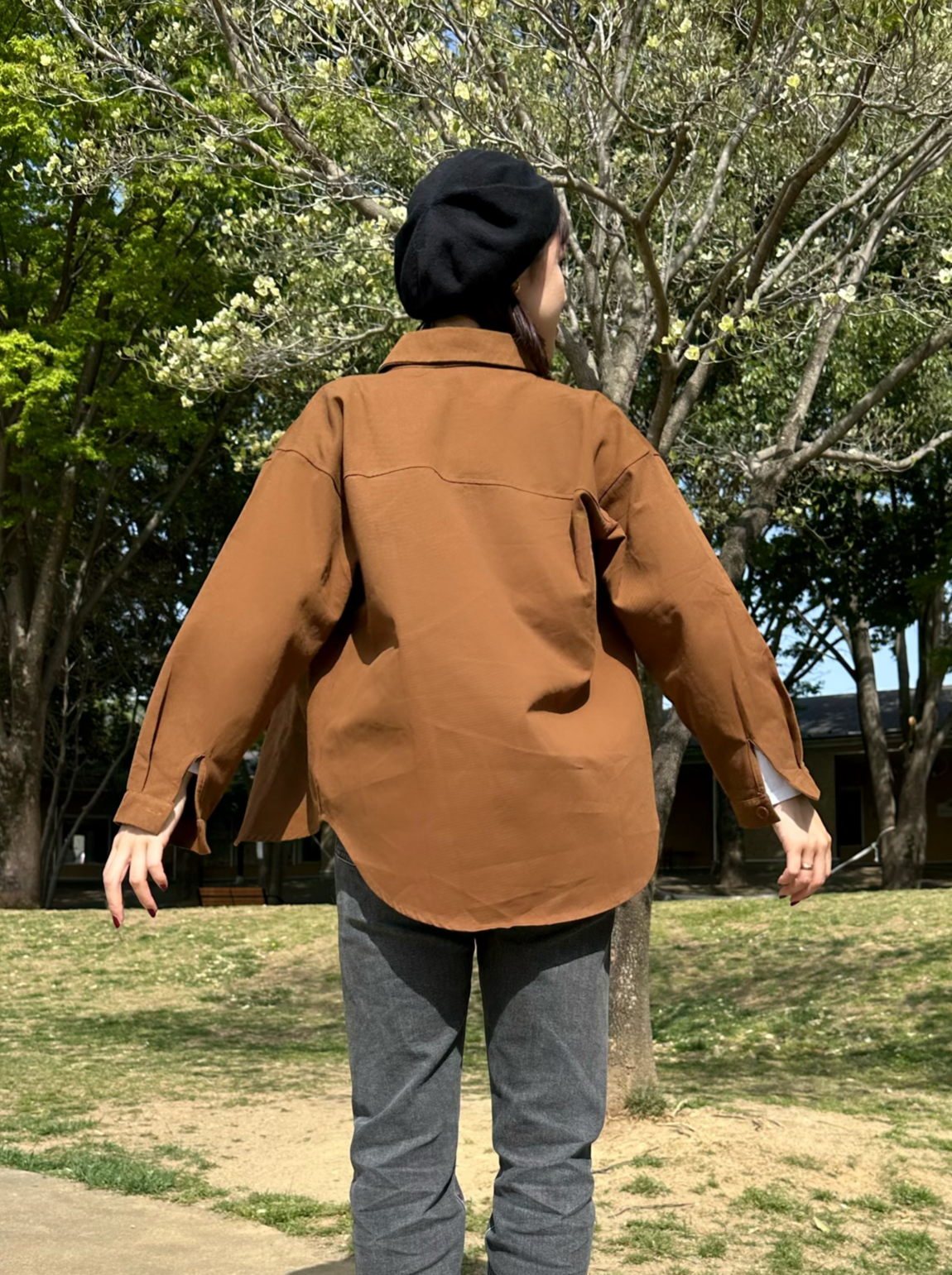 ビックポケットブラウンシャツ DPB47085