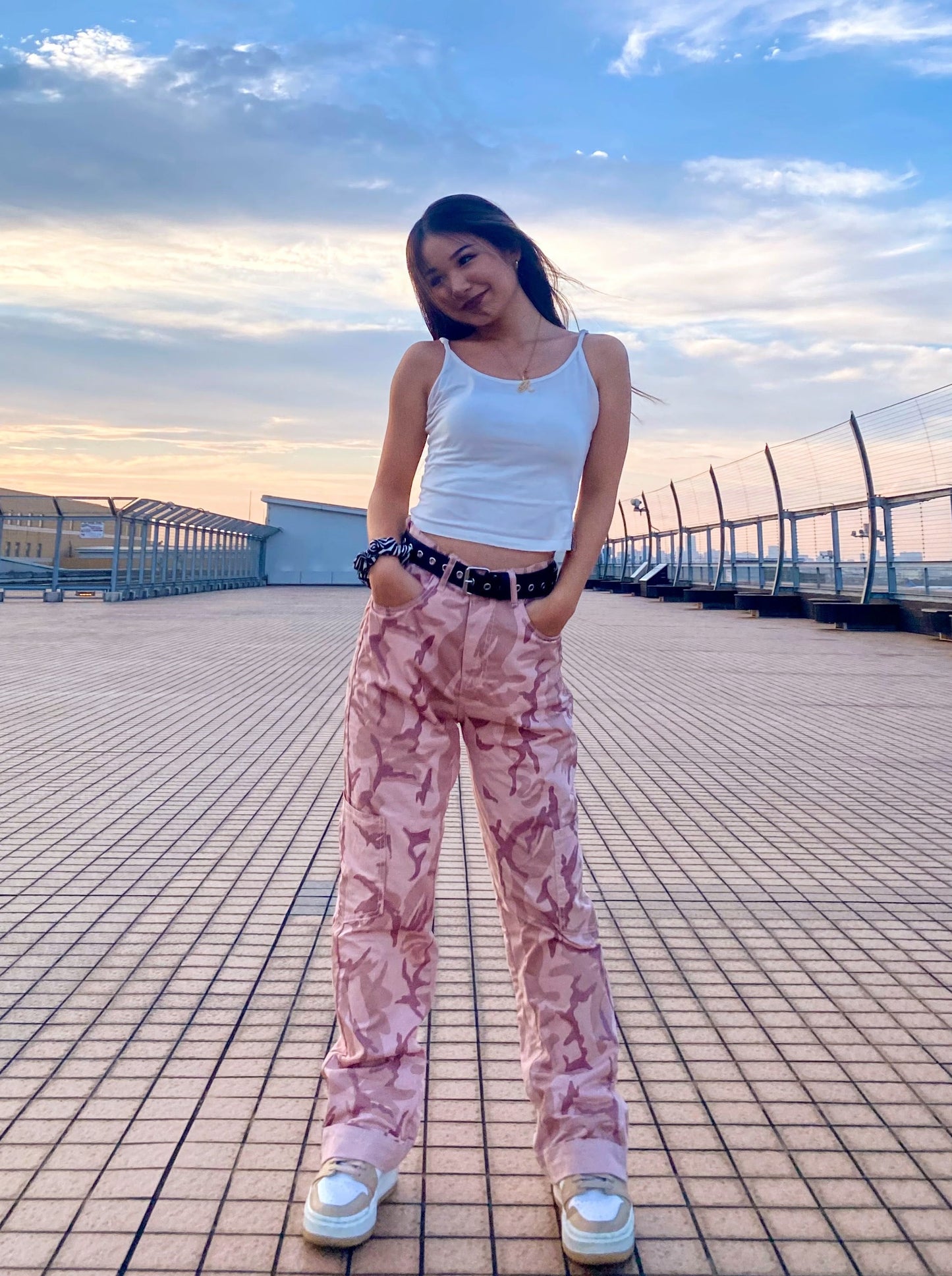 ピンクデザインパンツ DPB22094