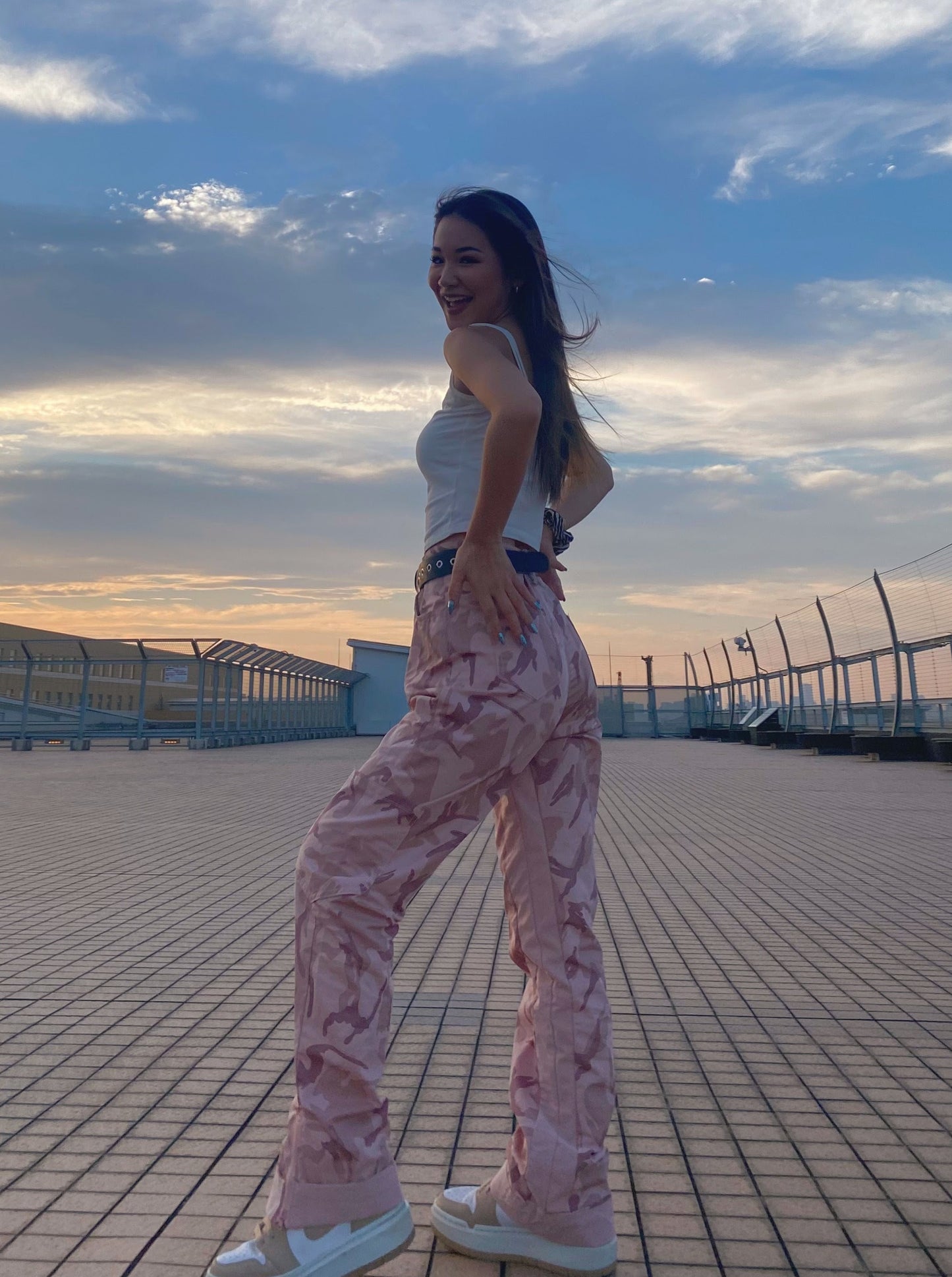 ピンクデザインパンツ DPB22094