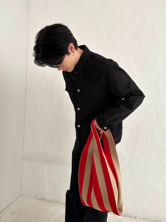 ストライプハンドバッグ SPA05036