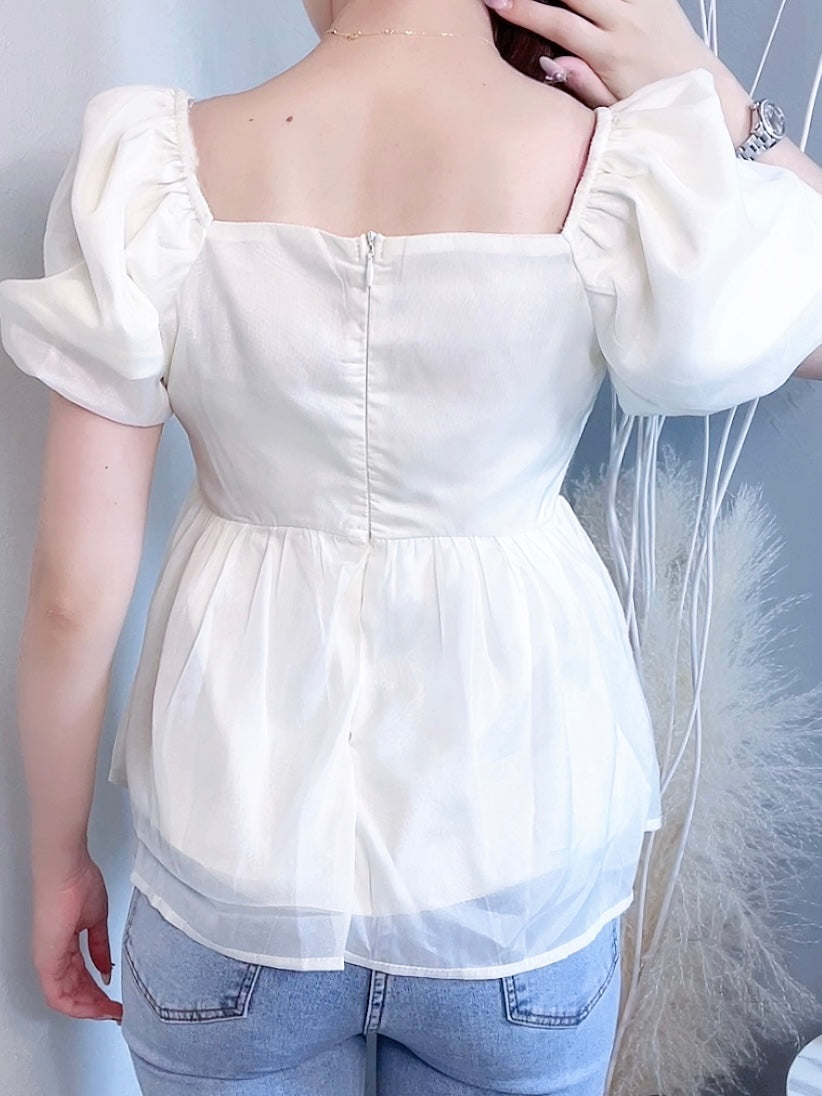 チュールペプラムトップス CPA32017