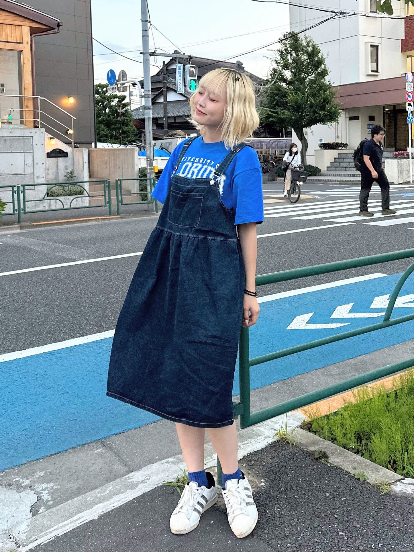 デニムオーバーオールスカート DPB51071