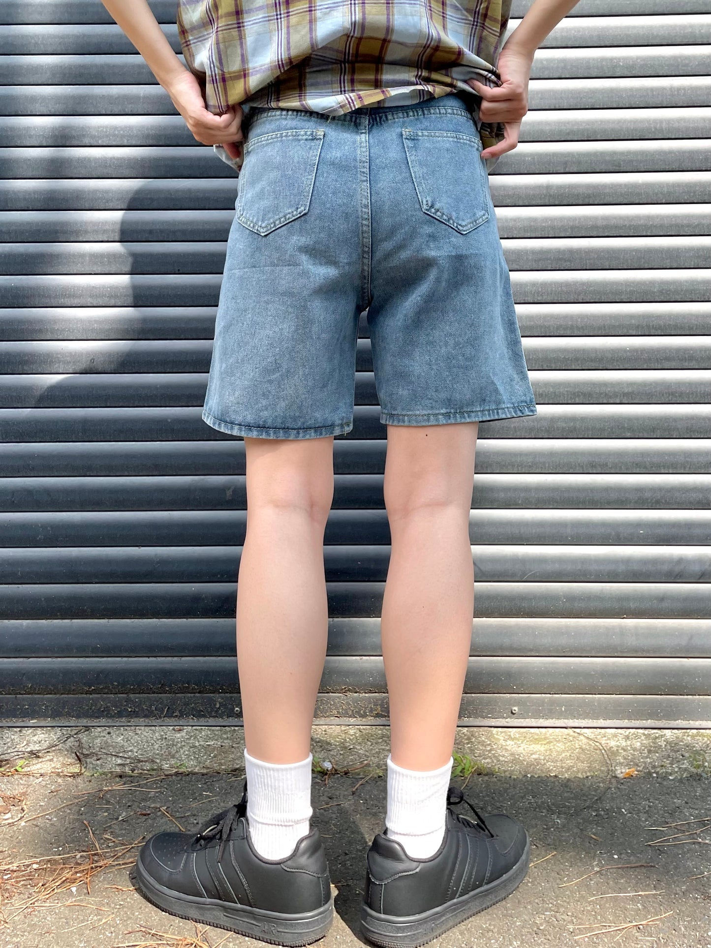 ハイウエストデニムショートパンツ DPA96213