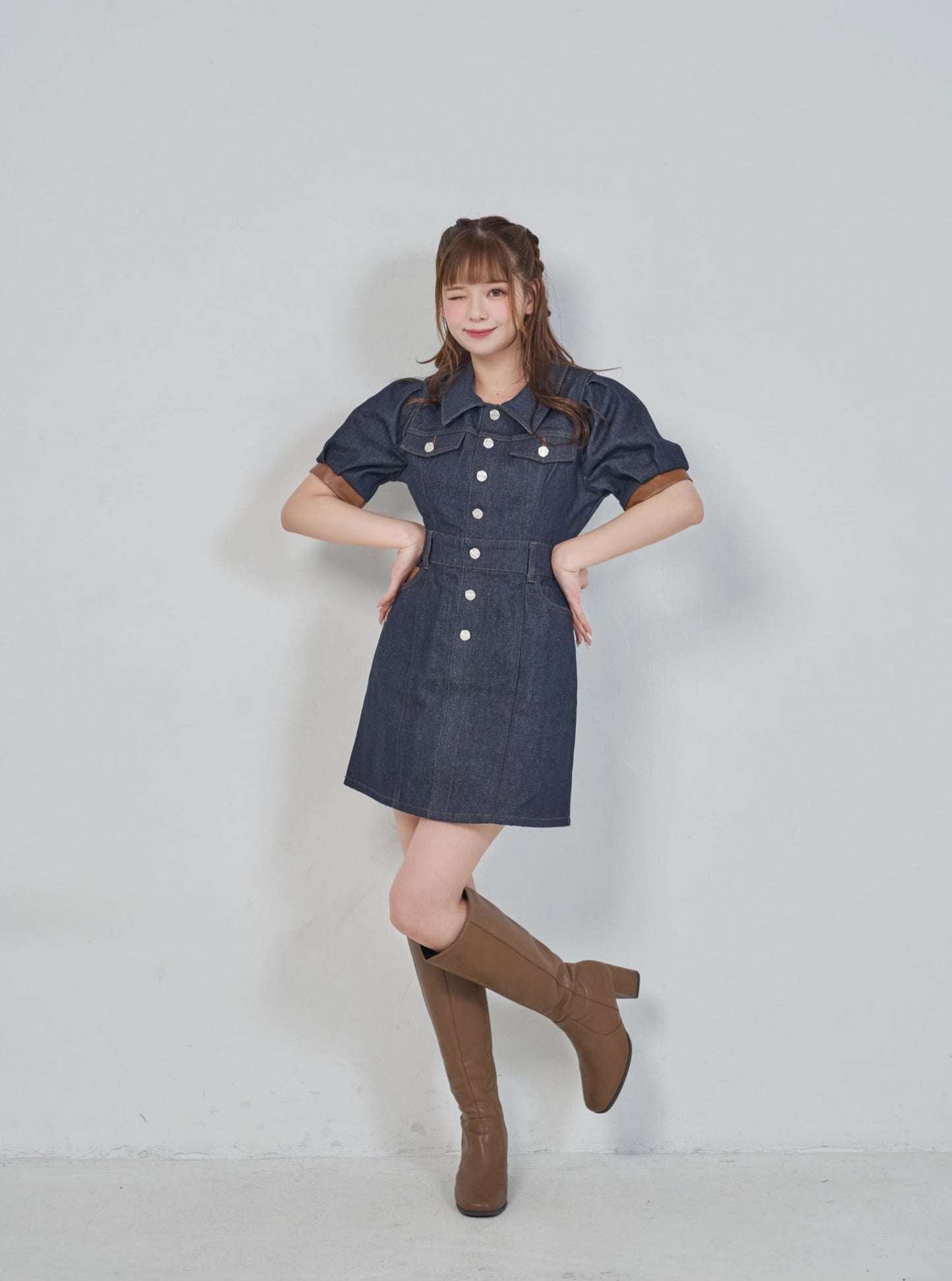 2way Denim Onepiece