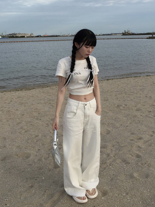 サマーホワイトハイジーンズパンツ DPB43149