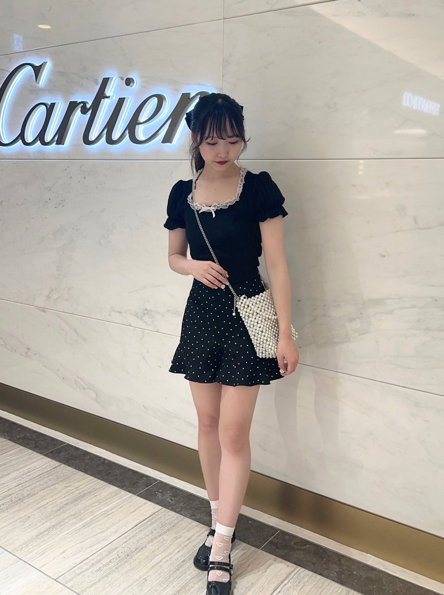 スクエアレースクロップドトップス CPA31027