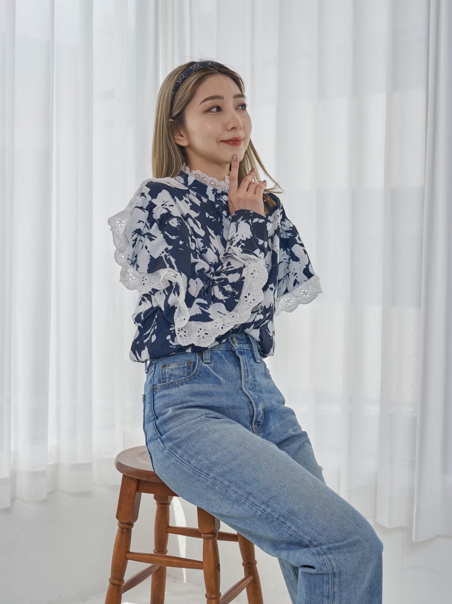 フラワーフリルブラウス CPA14054