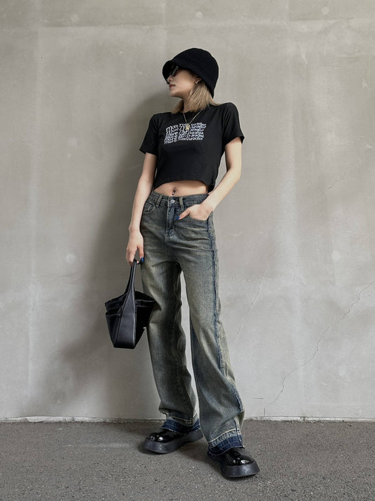 ビンテージウォッシュデニムパンツ DPB26115