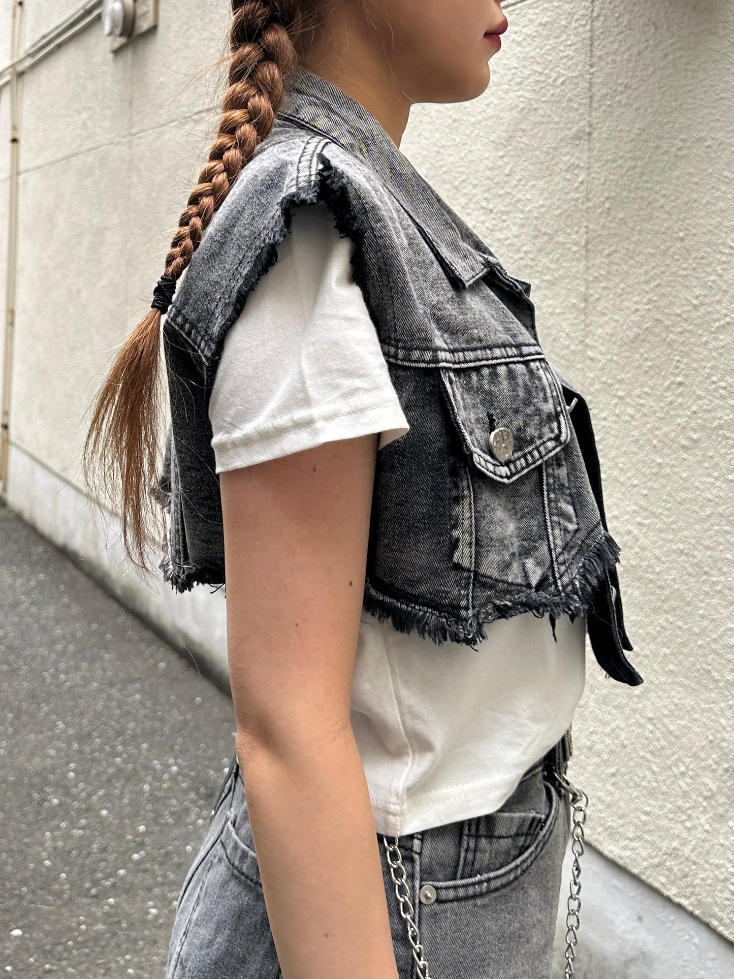 ダメージビンテージベスト DPB39146