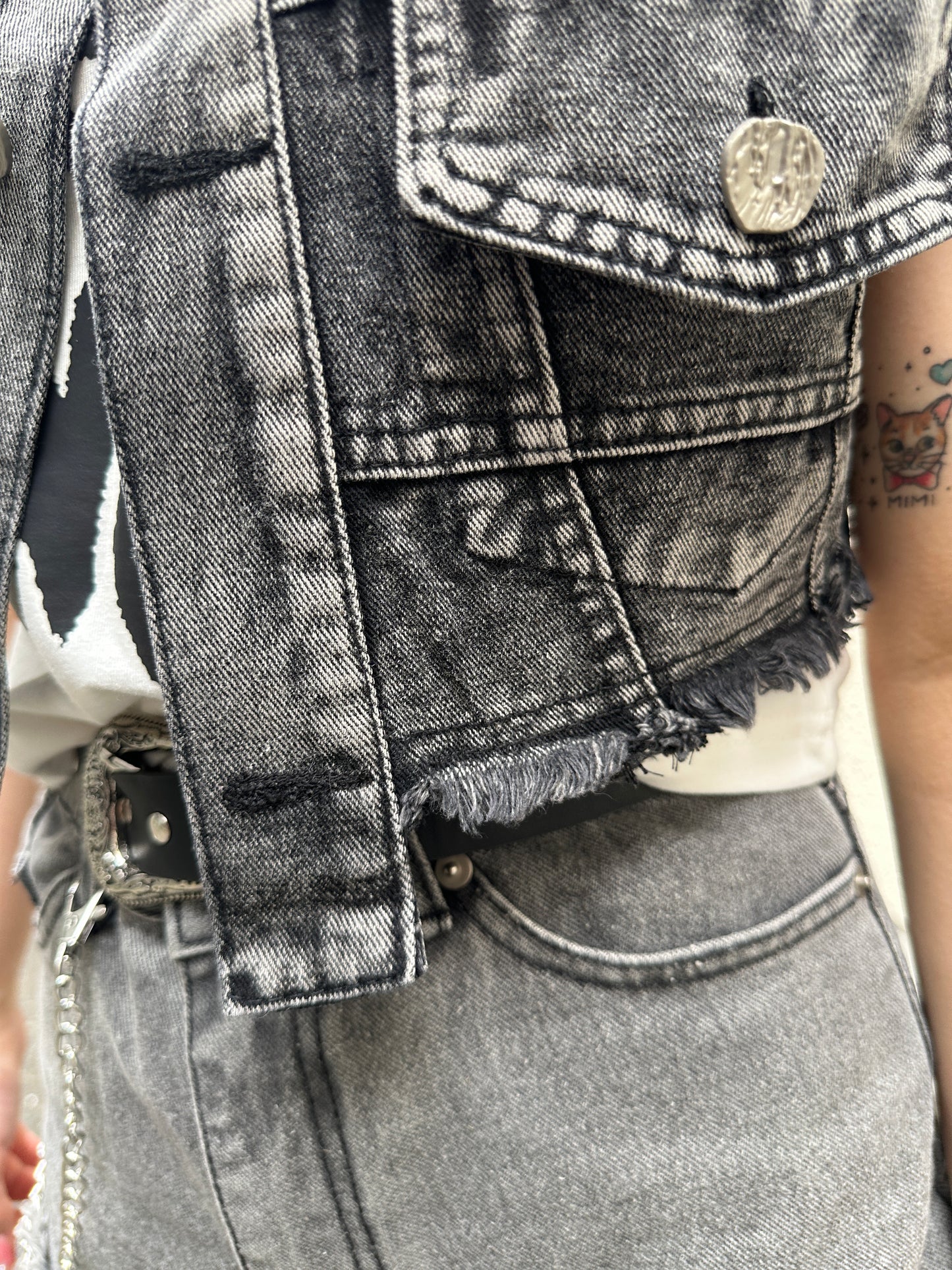 ダメージビンテージベスト DPB39146