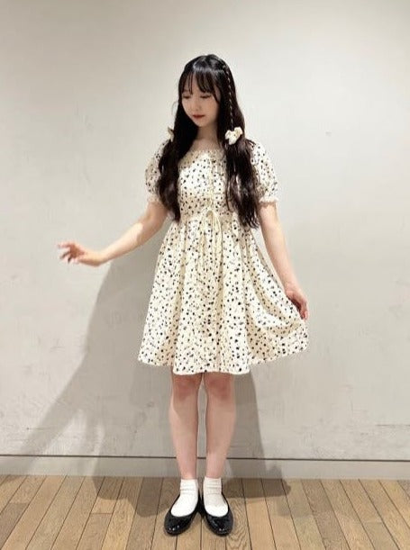 フラワーレースアップワンピース CPA31012