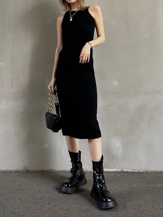 バックオープンロングワンピース DPB26124