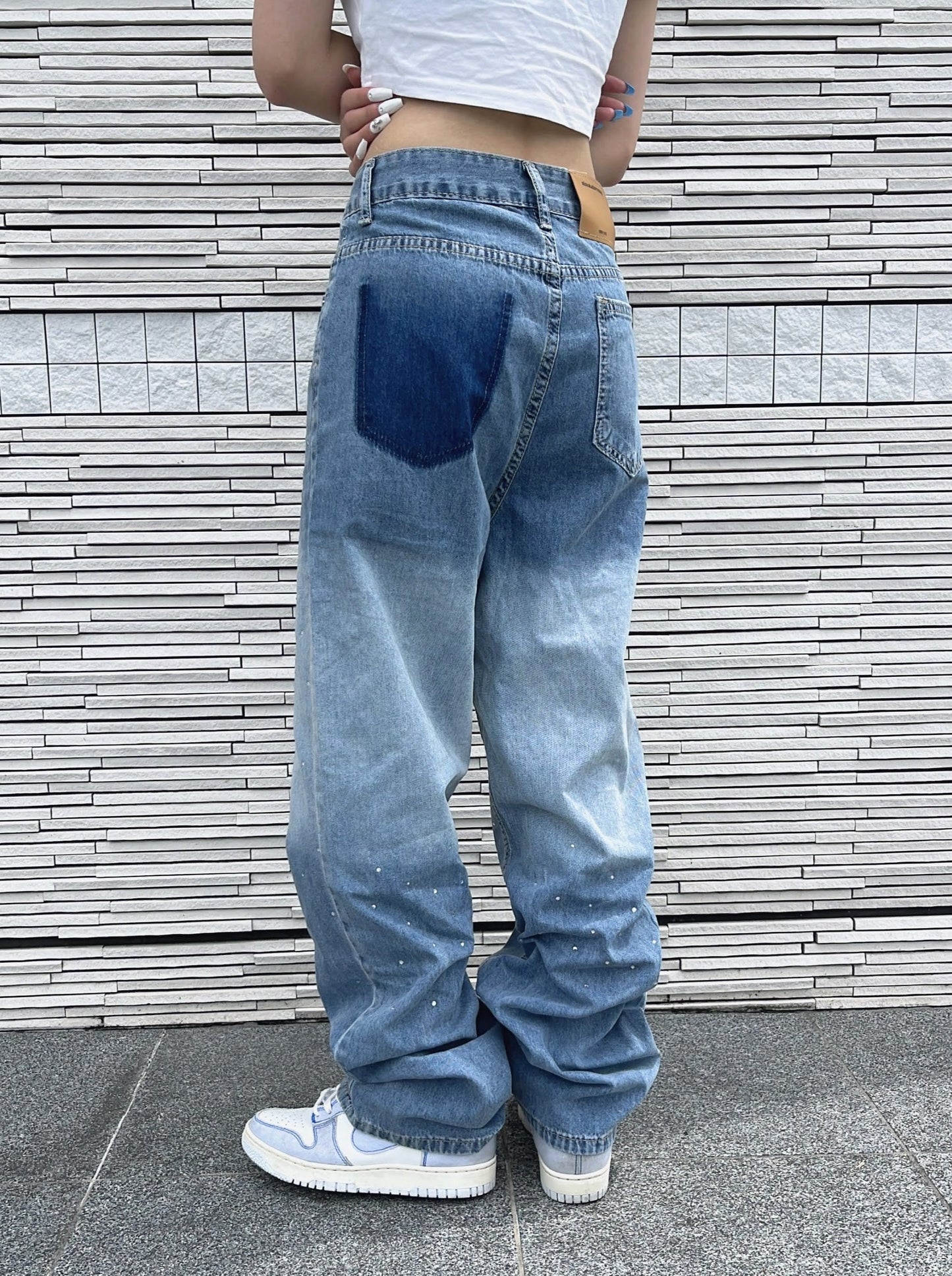 グラデーションビーズデニムパンツ DPB42071