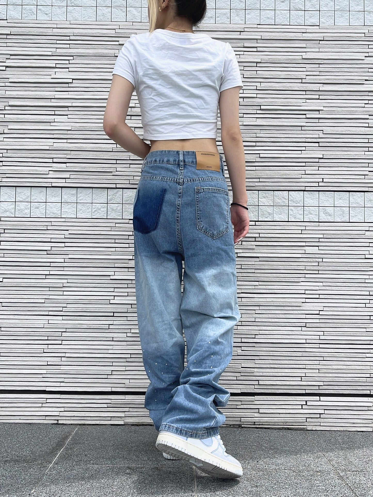 グラデーションビーズデニムパンツ DPB42071