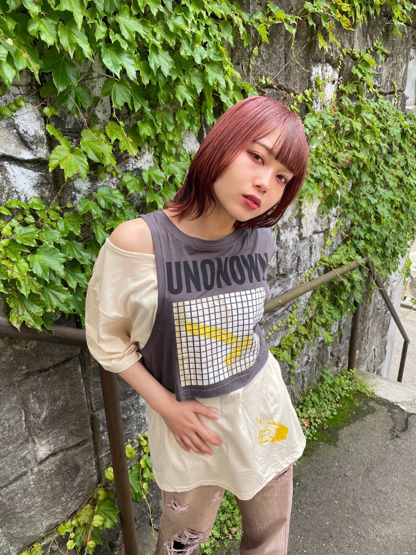 ドッキングカットアウトTシャツ DPA20257