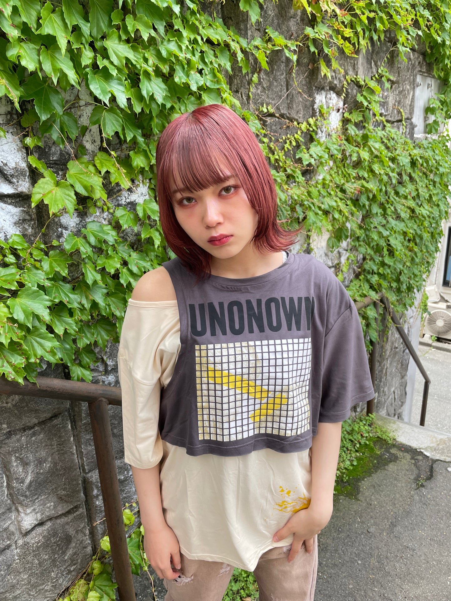 ドッキングカットアウトTシャツ DPA20257
