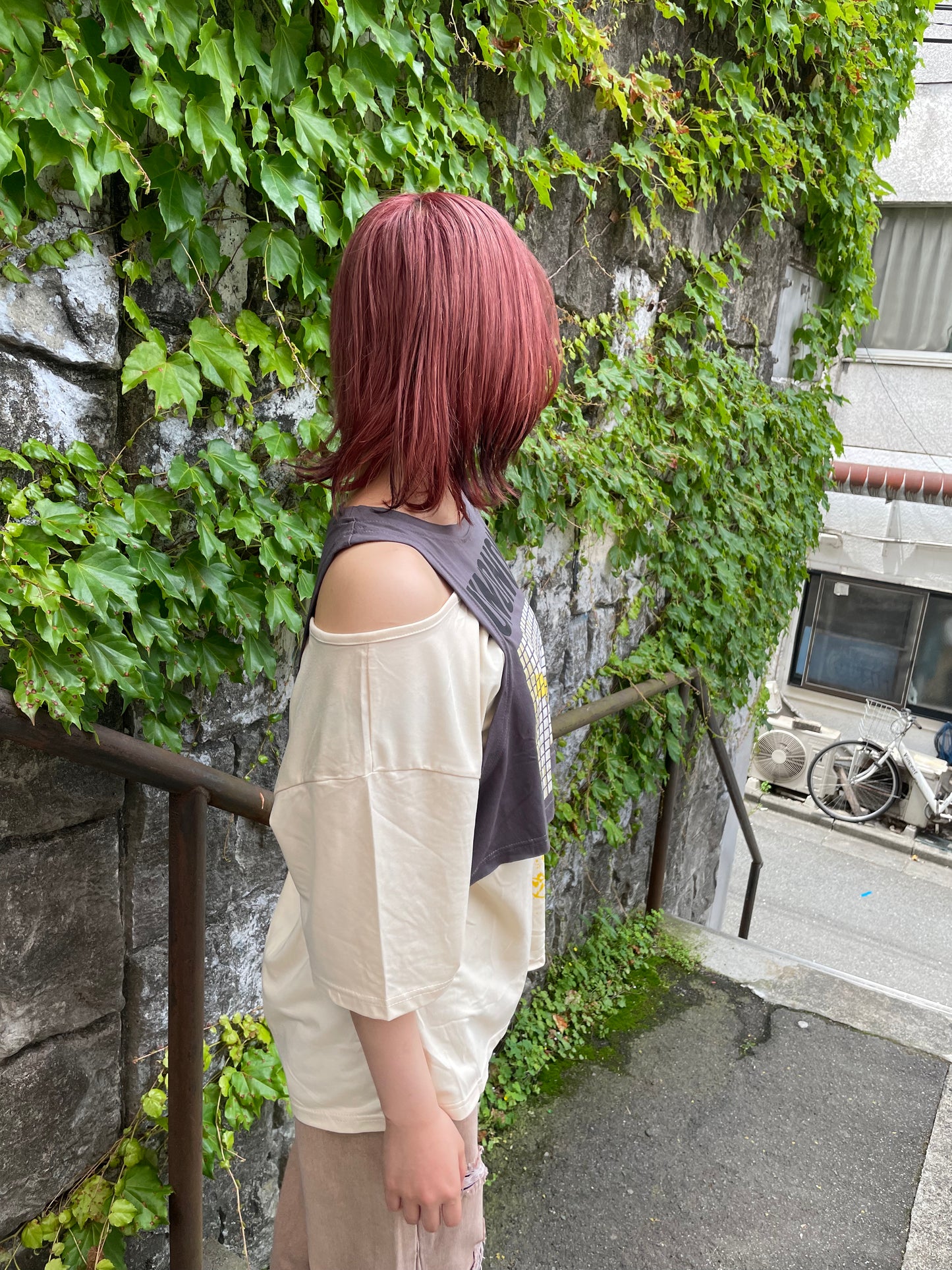 ドッキングカットアウトTシャツ DPA20257