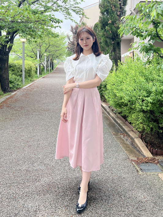 ビックカラービジューシャツ CPA32006