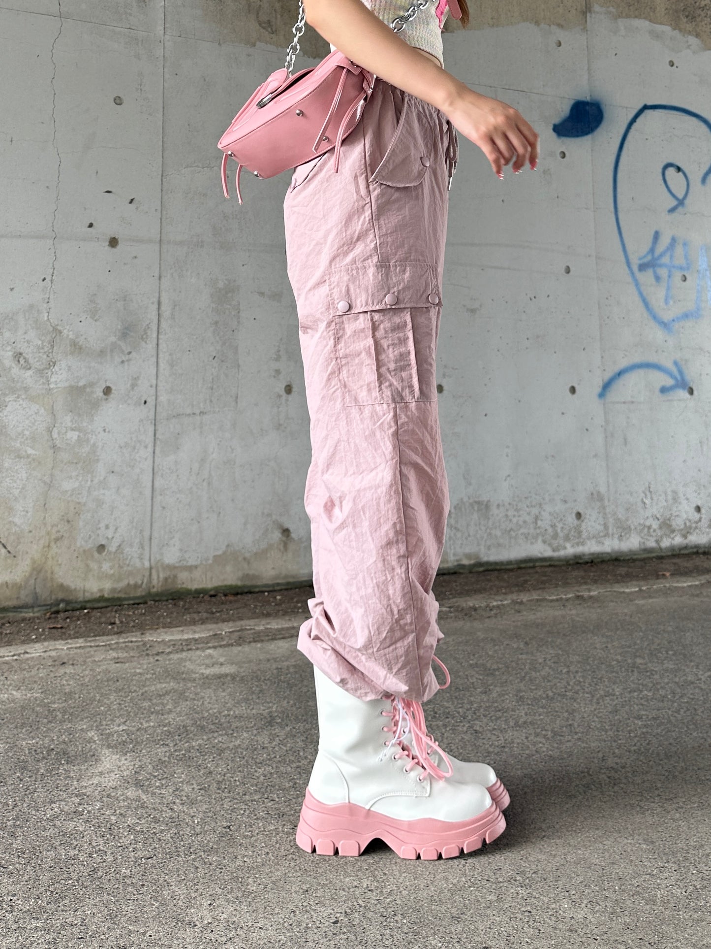 ペールピンクカーゴパンツ DPB39138