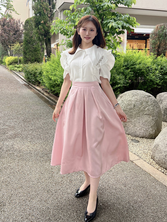 サテンフレアスカート CPA32003