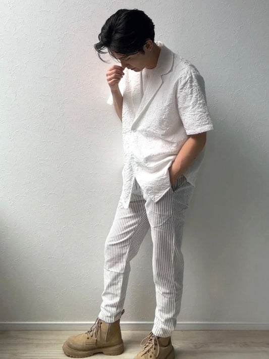ホワイトストライプパンツ SPA05038