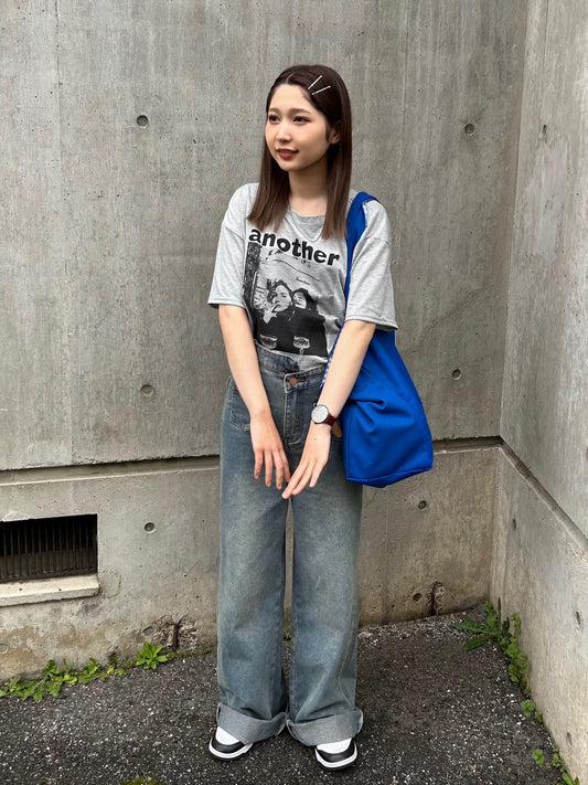 クロップドデザインTシャツ DPA61212