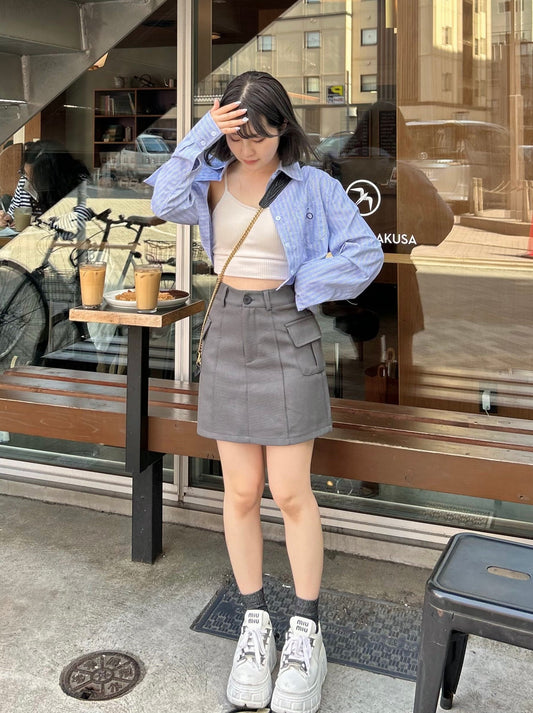 サイドポケットミニスカート CPA22080
