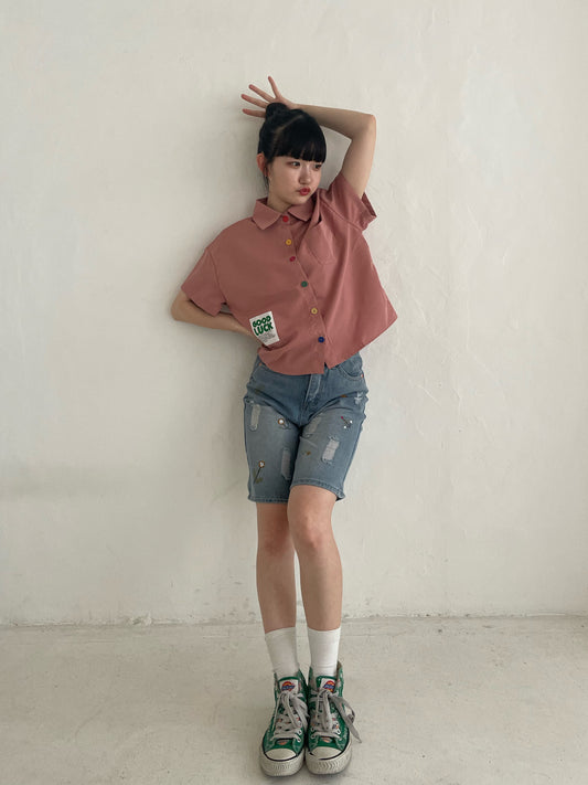 カラフルボタンサマーシャツ DPA43182