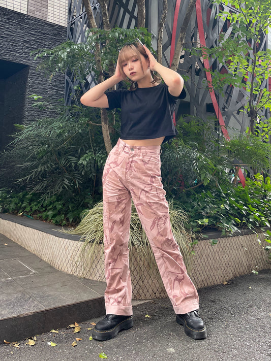 バックバタフライクロップドTシャツ DPA20263