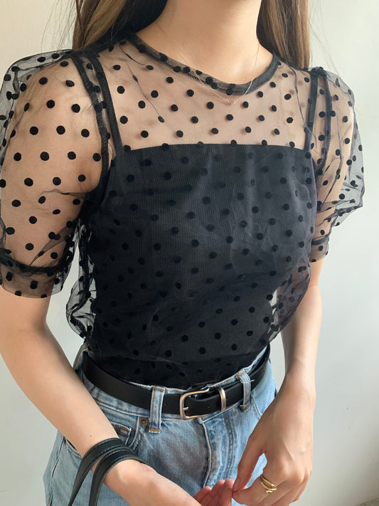 ドットシアーブラウス CPA30020
