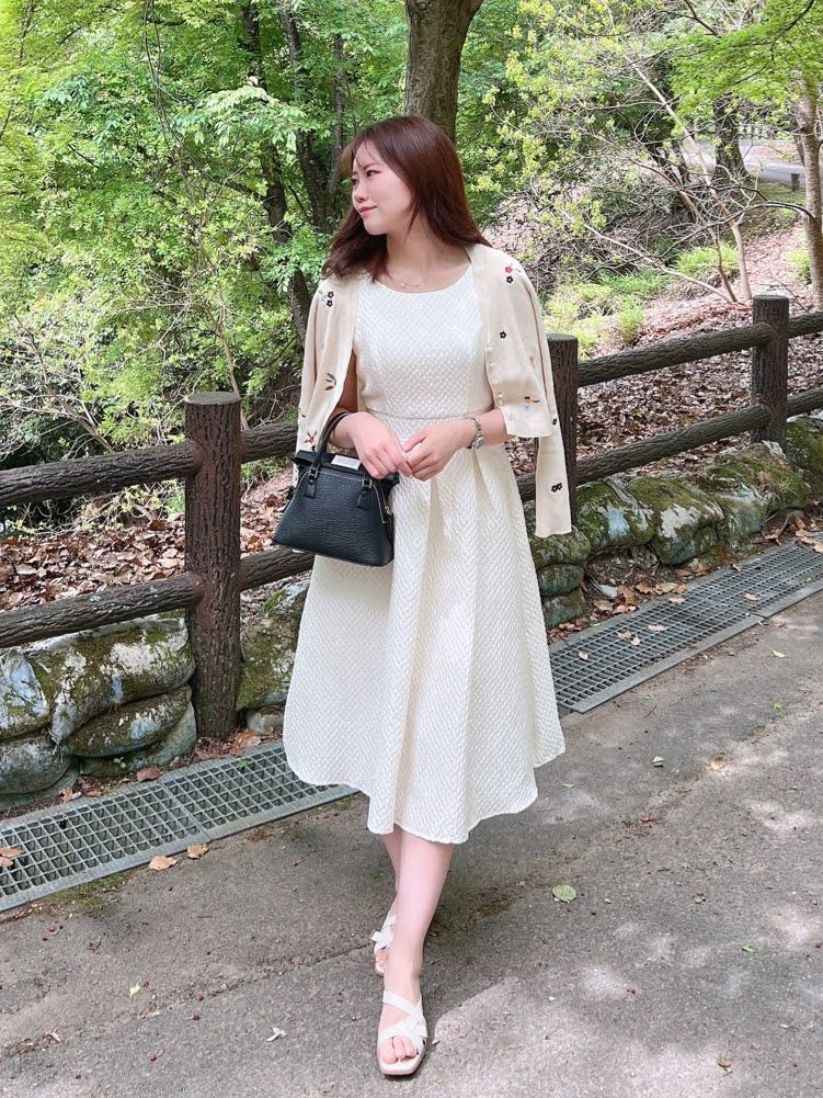 フラワー刺繍カーディガン CPA32010