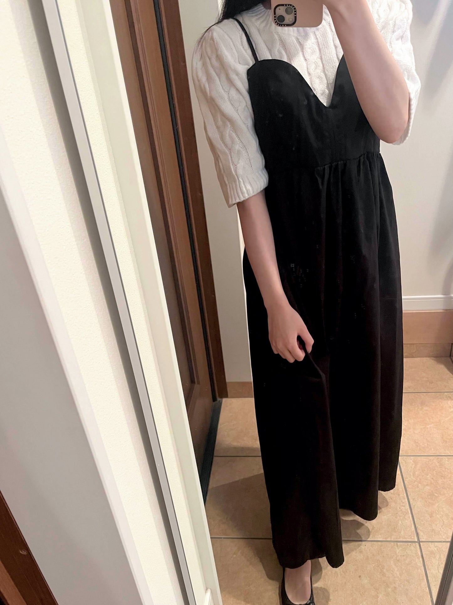 ブラックフレアキャミワンピース CPA03089