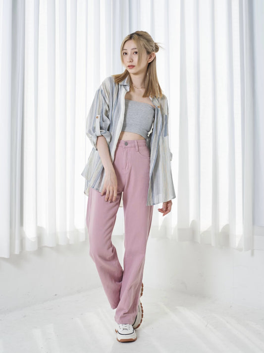 ハイウエストピンクカラーパンツ CPA14069