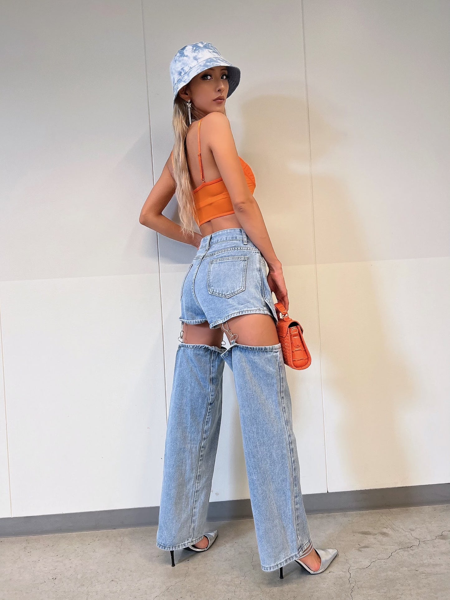 2wayデザインルーズデニムパンツ DPB10037