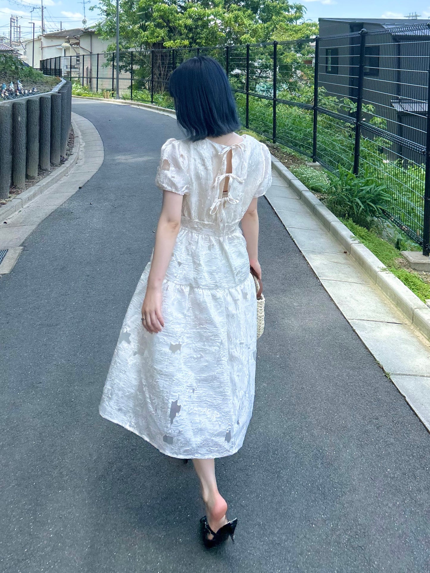 バックリボンワンピース CPA22077