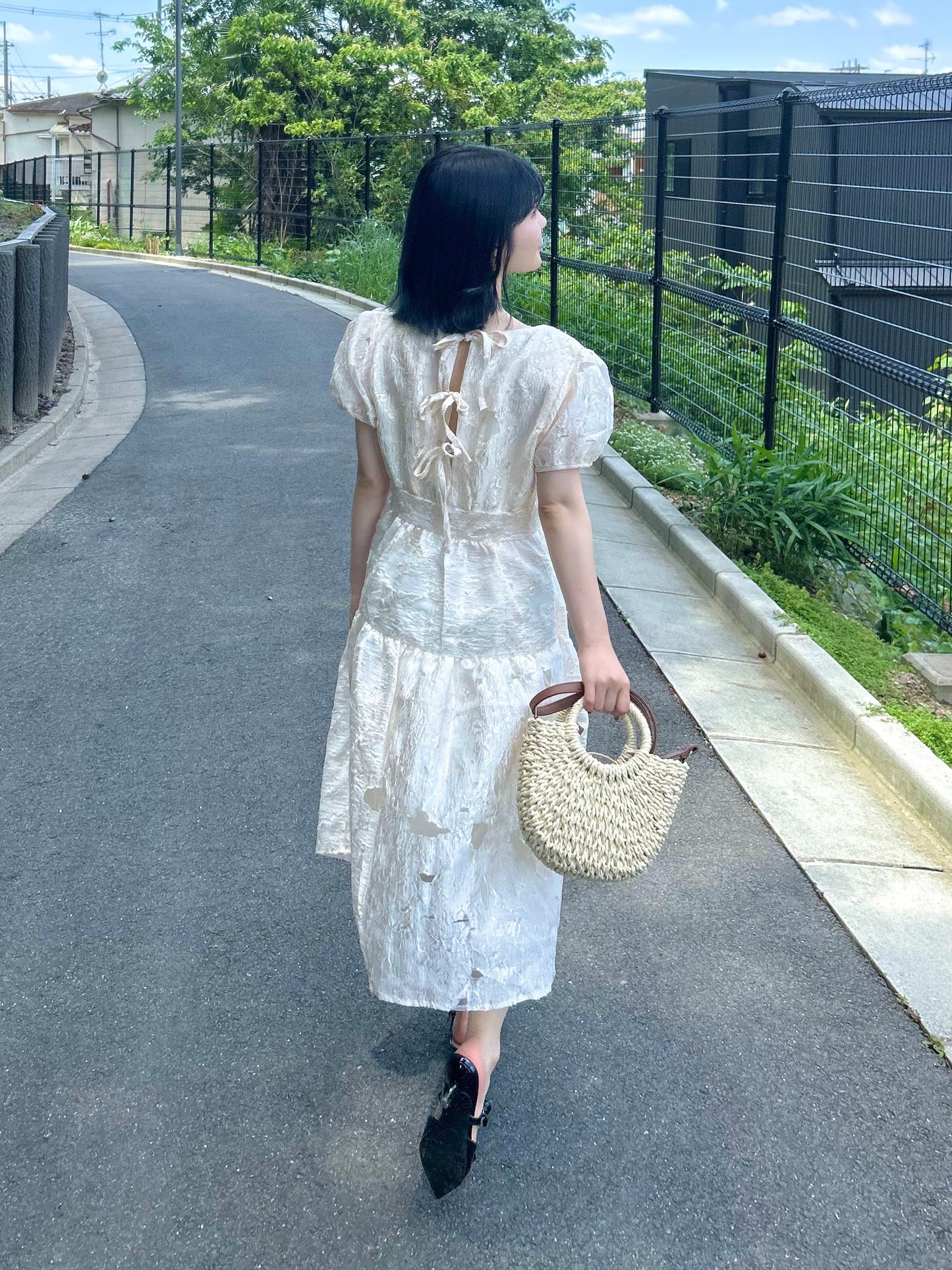 バックリボンワンピース CPA22077