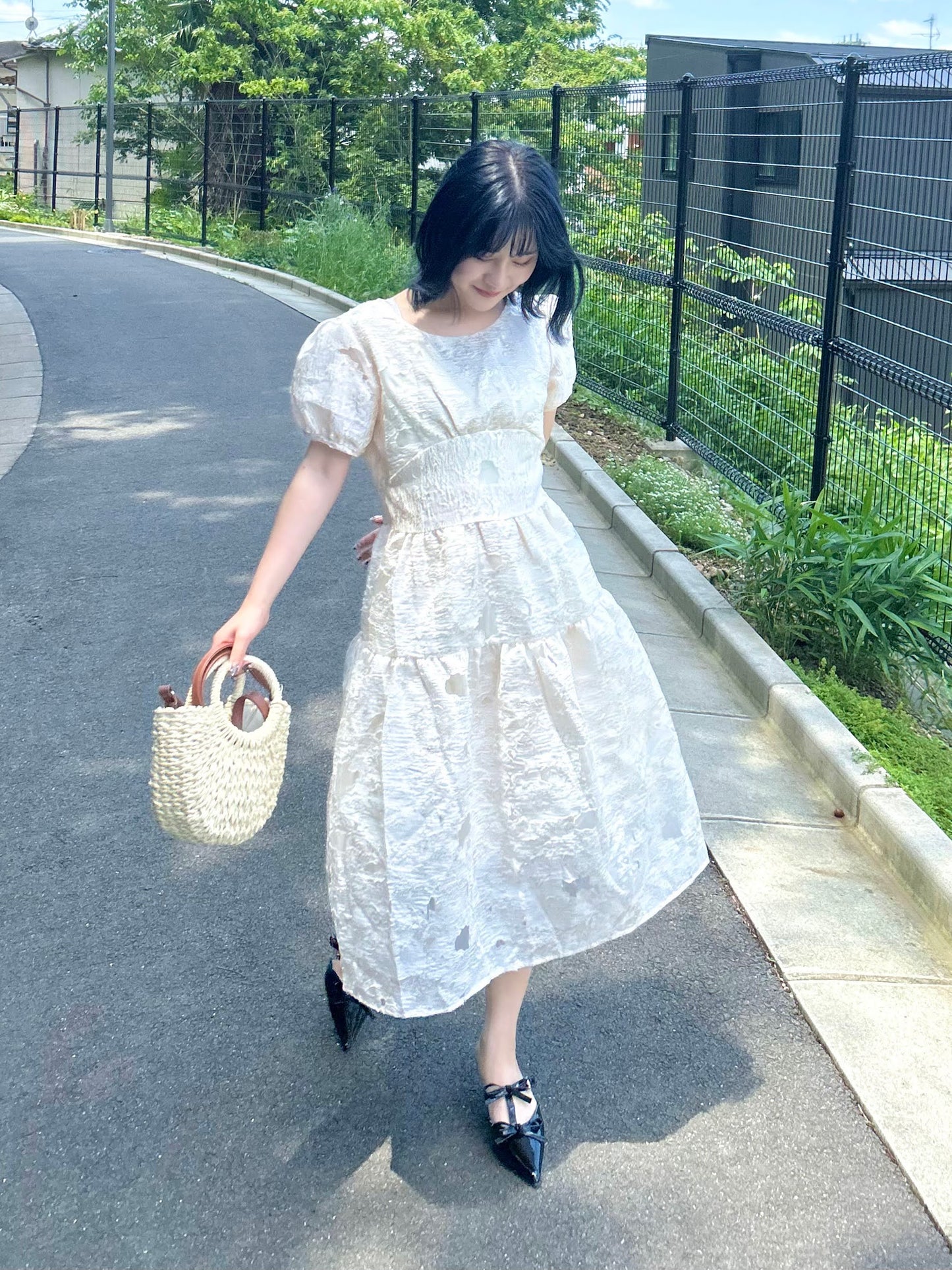 バックリボンワンピース CPA22077