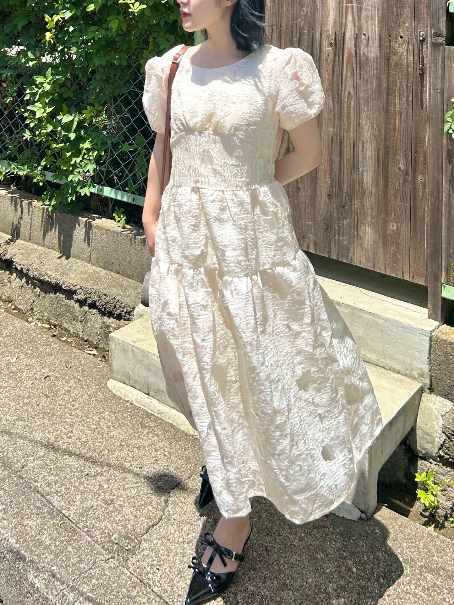 バックリボンワンピース CPA22077