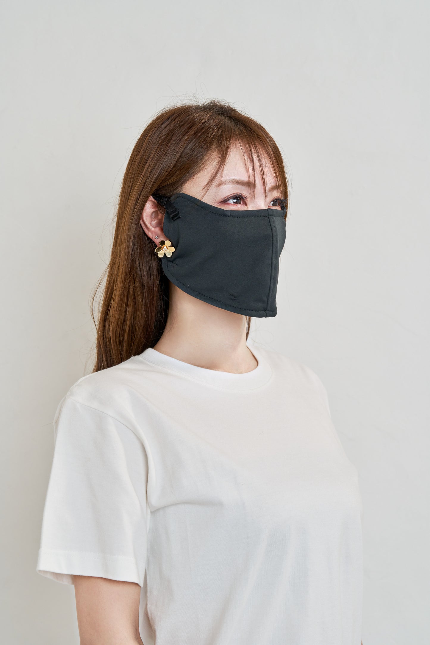 遮光パーカー ロング丈 + マスク