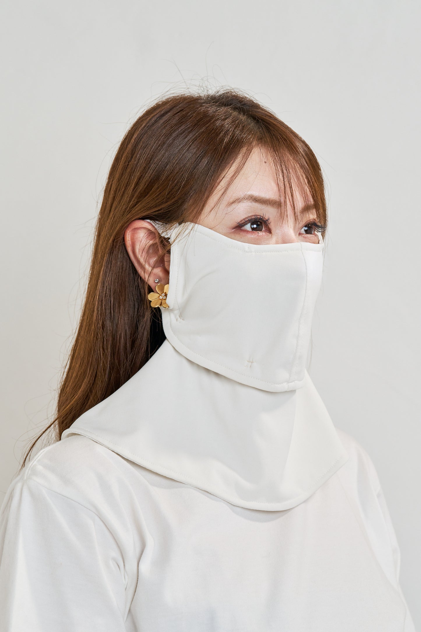 遮光パーカー ショート丈 + マスク