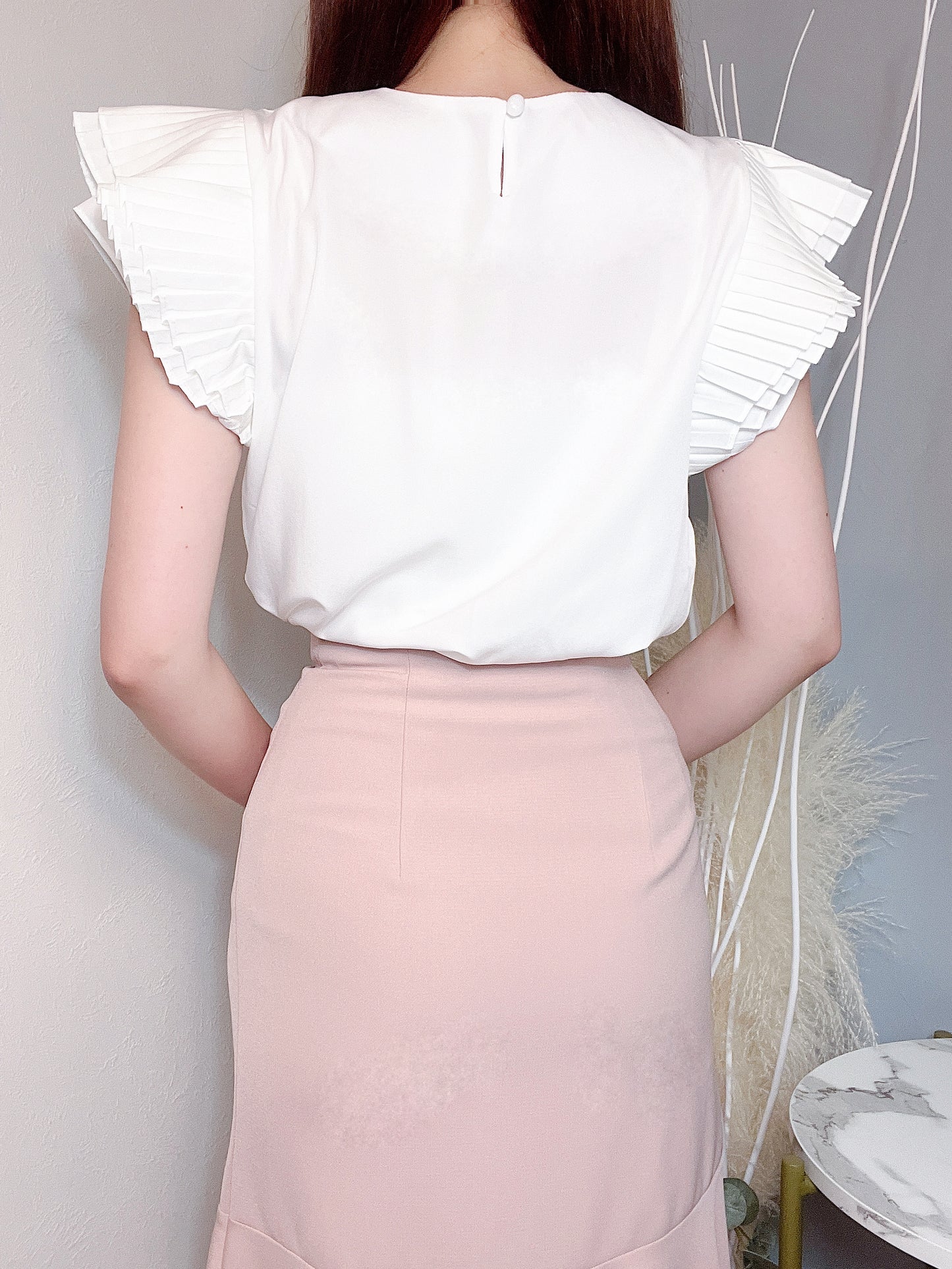 ショルダープリーツトップス CPA32022