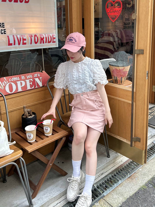 リボンポケットミニスカート CPA22087