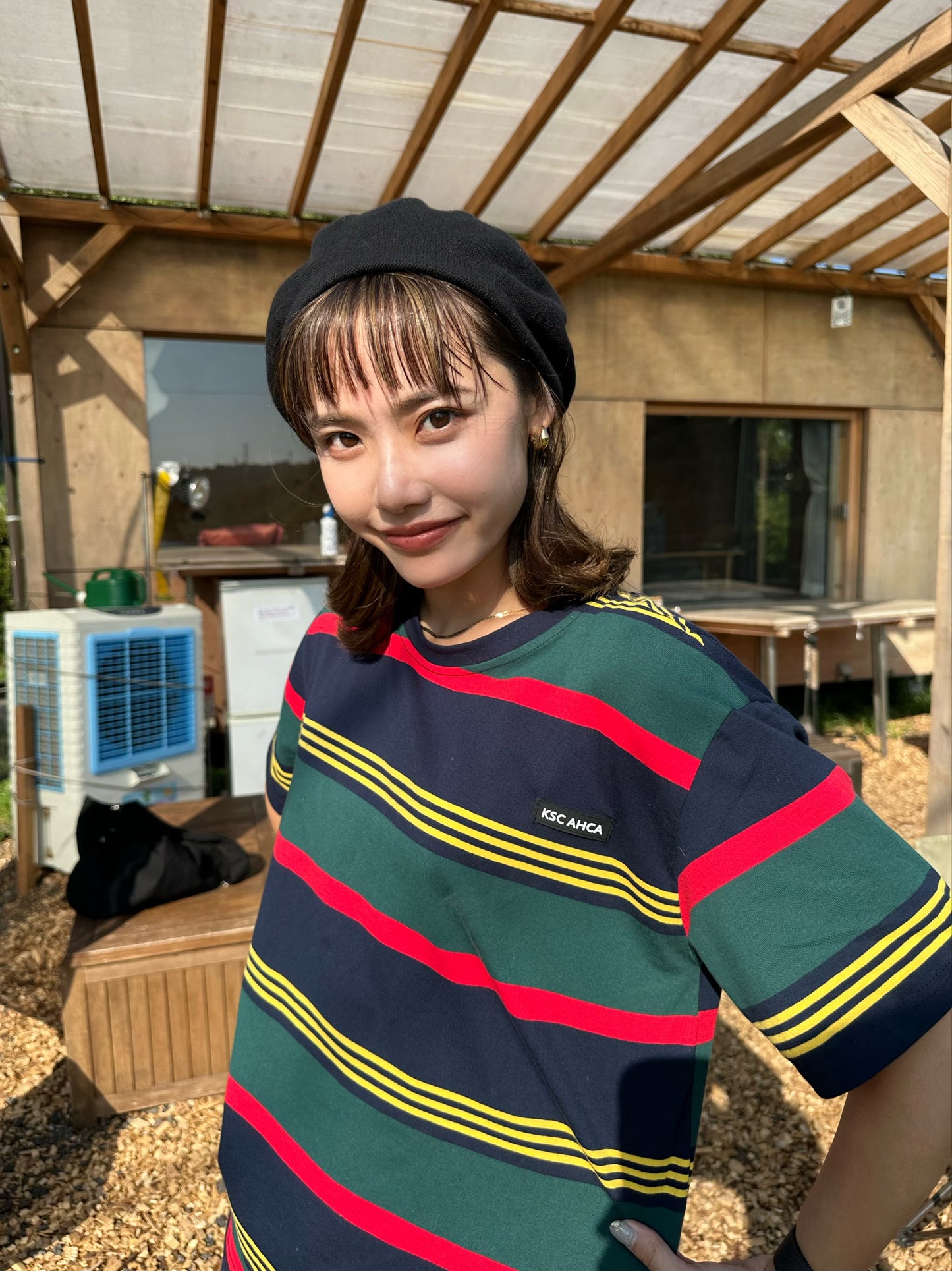 コントラストボーダーTシャツ DPB47130