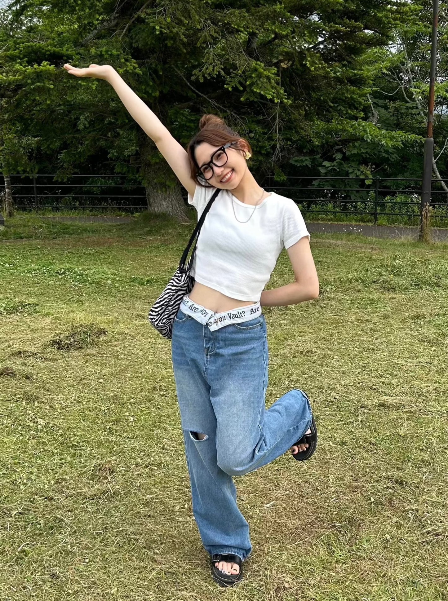 ウエストデザインデニムパンツ DPA61241